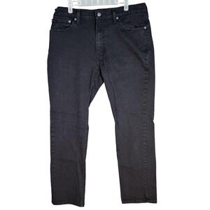 Levis 511 Jeans Mens 36x30 Black Slim Fit Stretch Denim Tapered Leg Modern